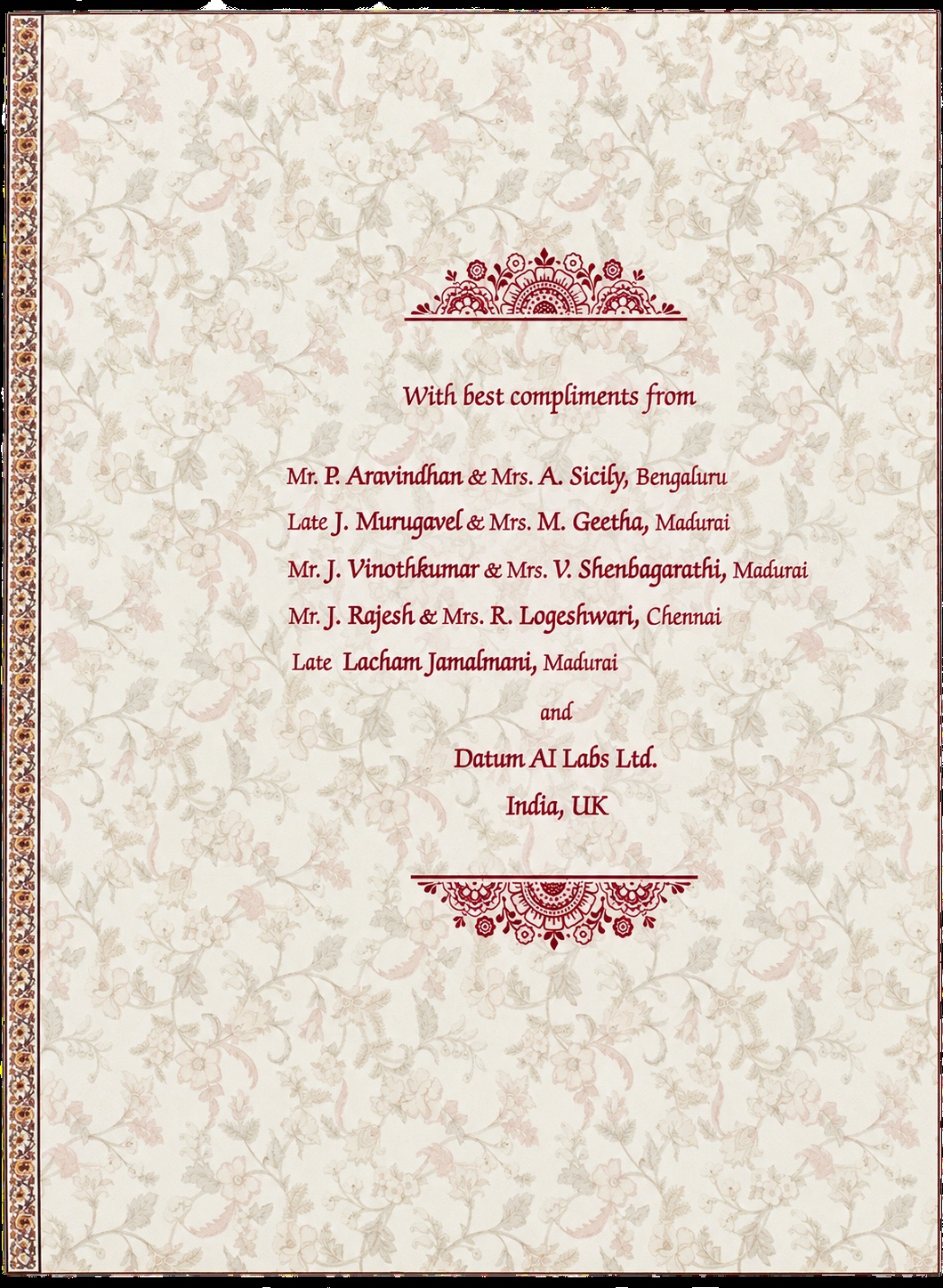 Card Page 5 - Best Compliments Family